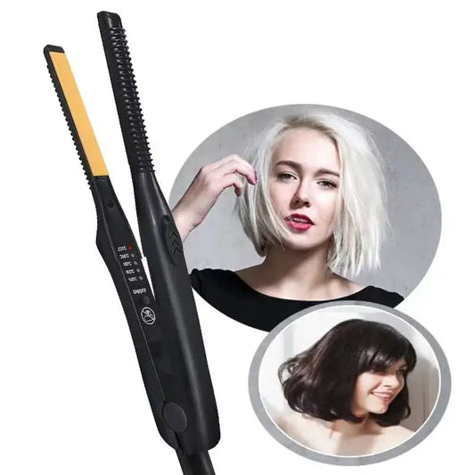2-in-1 Mini Hair Straightener Curling Iron