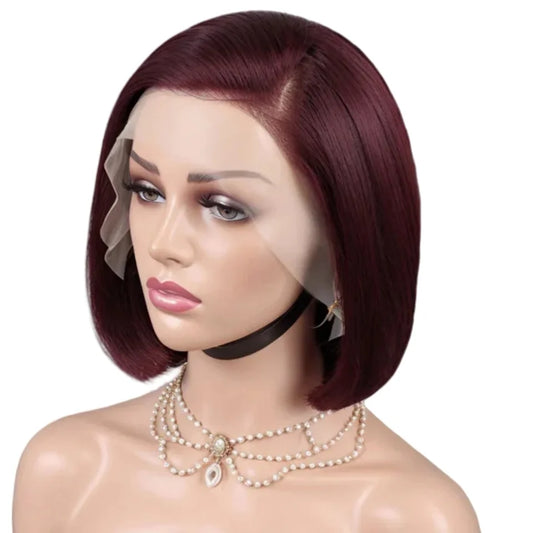 Short Bob Human Hair Lace Front Wig